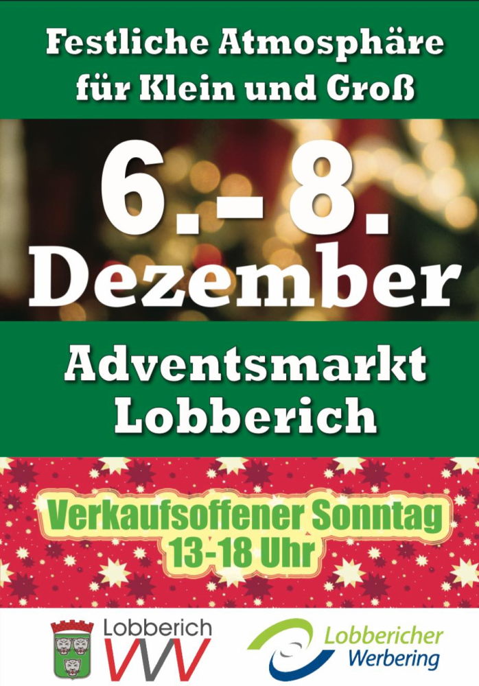 Lobbericher Adventsmarkts Plakat